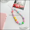 Key Rings Fashion Acryl Riem Lanyard Colorf Oogschalen touw voor mobiele telefoonhoes hangende telefoonketen sieraden cadeau c3 drop levering dhzyv