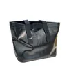 borsa firmata Fold Shopper in pelle di vitello di carta Black Tan borse totes borse a tracolla Pelle Hangbag con manico superiore