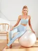 Active Set Style Sports Fitness Självkultivering kostym Kör snabbtorkande fast färg Yoga Set Women