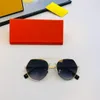 randloze zonnebril Dames pilotenzonnebril metalen frame bedrukte lenzen Jelly Color populaire eenvoudige stijl bestverkochte ultralichte beschermende bril FF0329