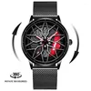 Montre-bracelets Original Car Rim Watch 3D Real Watchs Watières imperméables Quartz Quartz Sports pour hommes pour hommes Menti