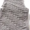 Sjaals mode vaste kleur diagonale streep gebreide infinity dames winter acryl wollen snood cirkel ring sjaal nek warmer