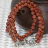 Strand Unique Design Gold-color Natural Stone Sandstone Multilayer Bracelets Women Round Beads 6mm Factory Price Jewelry Making B2225