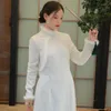 Этническая одежда Hanfu Qingshuzhai в китайском стиле Улучшенная версия платья Cheongsam платье высокого класса