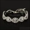 Brins de perles Perlé Femmes Élégant Banquet De Mariage Bracelet Cocktail Strass Bracelet 3366 Q2 Drop Delivery Bijoux Bracele Dhfg5