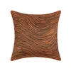 Kissen, heller Luxus-Jacquard-Bezug, 45 x 45 cm, abstrakt, orange gestreift, für Zuhause, Bett, Sofa, Kopfstütze, Taille, dekorativer Kissenbezug