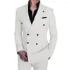 Мужские костюмы Soludressress Men's Casual Suit Двухсловие двухбортное офисное собрание брюки на заказ