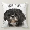 Pillow Case 45x45cmCute Dog Yorkie Pillowcase Pug Sofa Car Bed Bedroom Decor Cushion Cover