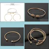 Bedelarmbanden eenvoudige geometrische sets 3 pc's/set gravure cadeaus zomer strand accessoires bracelet drop levering sieraden dhtli