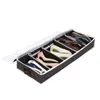 Bolsas de armazenamento Shoe Box Shoes Sapated Bound Organizer Bins Container Cubes Shelflids Clear Organizadores Exibir gabinete portátil