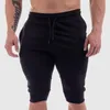 Heren shorts Summer Workout Drawstring Joggers 34 Knielengte katoen sport loopt Homme Bermuda Casual Short Sweatpants 230130