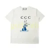 T-shirt casual da donna da uomo T-shirt con stampa di cartoni animati T-shirt estiva a maniche corte taglia S-XL