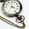 Pocket Watches Factory Direct Watch Exquise Personality Three Butterfly Hollow Canved Flip Large Table 8147