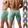 Underpants Men Cotton Boxer Stretchy Shorts Ropa Sexy Hombre Trunks With Bulge Pouch Sleep Bottom Breathable Underwear Homewear