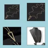 Hanger kettingen driehoek ketting vrouwelijke punk eenvoudige trui lange keten dh drop levering sieraden hangers dhlzp