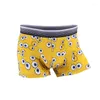 Unterhosen Cartoon Herrenunterwäsche Mittlere Taille Junge Studenten Boxershorts Viereckige Persönlichkeit Trend Sexy Männer