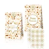 Presentförpackning Små påsar med Pape Candy Birthday Wedding Paper Letter Cube påse kartongförpackning