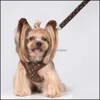 Dog Collars Leashes 디자이너 하네스 세트 클래식 Jacquard Lettering Stepin Harnesses 작은 개 고양이를위한 소프트 에어 메쉬 애완 동물 조끼