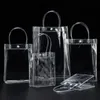 Bolsas de armazenamento portátil PVC transparente à prova de vazamento refrigerado Champagne Wine Bottle Bottle Ice Tote Bag Organizador da cozinha