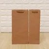 Geschenkwikkeling Bagbag Papier Kraft BottleHandlesbrown Kerstflessen Drinks Inpakken Rode geschenken Rode geschenken Retailsingle Shopping Holiday Feest Bulk