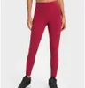 LU-362 Hög elastisk yogalaggings Gymkläder som kör fitness Slim Sports Tights Women Pants