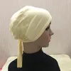 Berets 25 Colors Inner Hijab Cap мусульманский турбан ислам подчеркивается под ремнем для капота мягкий майк -джерси.