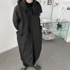 Hommes Down Hommes Asymétrique Lâche Casual Rembourré Coton Parkas Veste À Capuche Hiver Mâle Japon Harajuku Streetwear Épais Manteau Vêtements D'extérieur