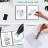 Anteckningar A4 Våt Erasable Reableble Smart Writing Notebook Black Watertproof Paper Autoscan Anpassad presenttråd Bundna Spiral Notes 230130