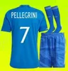 23 24 italië 125th Anniversary voetbalshirts 2023 Fans Italia TOTTI CHIESA voetbal Shirts sets 2024 RASPADORI RICCI LORENZO mannen kids kit uniform