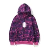 Mens Camouflage Hoodies 여성 패션 후드 티 스웨터 남성 캐주얼 후드 세련된 반사 긴 소매 스트리트 스타일 그래픽 스웨트