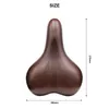 Saddles Bike Saddle Shock Absorção Mountain MTB Comfort Bicycle Seat PU Couro PUs Esponja Chofte de Ciclismo Solid Solid Cycling 0130