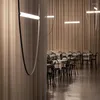 مصابيح قلادة حديثة الحزام الثريا الإضاءة أنبوب مصمم إيطاليا لغرفة المعيش