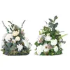 Decorative Flowers Ball Roses Heads Kissing Balls Faux For Party