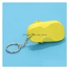 Sko delar tillbeh￶r 5 f￤rger 3d mini croc nyckelring h￥l skor keyring clog sandal party gynnar nyckelkedjor tecknad pendent present dhfsy
