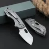 CK5311 Pocket Folding Knife 8Cr13Mov Satin Blade Carbon Fiber Handle Outdoor Camping Hiking Survival Knives with Retail Box