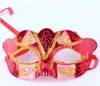 Party Mask Män kvinnor med bling Gold Glitter Halloween Masquerade Venetian Masks For Costume Cosplay Mardi Gras SN5085