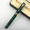 Fountain Pens Jinhao Centennial 100 With Clip 18KGP Golden Plated M Nib Resin Ink Business Office Gift 230130