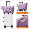 Duffel Bags Women Travel Bag Large Capacity Tote Foldable Luggage Shoulder Duffle Storage Waterproof Handbags Yoga Sport Crossbody280o