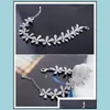 Bracelets porte-bonheur jolies femmes Vintage bohème strass alliage flocon de neige Bracelet étendu Dh livraison directe bijoux Dhlaw