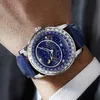 Wristwatches Starry Sky Luminous Men Watches Creative Dial Luxurious Watch Men Quartz Wrist Watches Stainless Steel Wristwatches relogio 230130