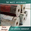 Wallpapers European Style 3D Wallpaper Self-Adhesive Wall Sticker Roll Waterproof Bedroom Kitchen Living Room TV Background Decor