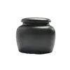 Chinese stijlproducten Blackwhite Funeral Ashes Jar urn voor menselijke crematie huisdierhouder keramische aandenken pal urns kistzegelopslag 230130