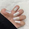 Nagelgelgereedschap Pareliescent textuur Moeder van pearl getextureerde lijmschaaldraad Poolse herfst winterkunst herfst