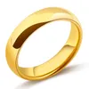 Anéis de casamento clássicos aço inoxidável de alta qualidade suave para homens jóias de noivado 4mm 4mm