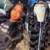 Body Wave Lace Front Wig Human Hair Transparent For Women Pre Plucked Brazilia Hairline 4X4 Closure