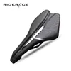 Saddles Bicycle Saddle Hollow Breathable PU Leather For Men Road Mountain Triathlon Tt Bike Cushion Lightweight Racing Cycling Race Seat 0130