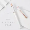 Fountain Pens Lt Hongdian 920 Rose Gold SuperfineFine Nib 0405mm Ladies Elegant and Excellent Business Office Gift 230130