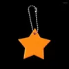 Nyckelringar Barnsäkerhetsreflektor Key Ring Star Ultra Reflective Gear Keychain för klädpåsar Ryggsäckar Strollare Rullstolar