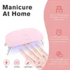 Nail Art Kits AOPMALL 14Pcs/Lot Pink&Blue Series 6 Colors Poly Extension Gel With Lamp Dryer Set Manicure Kit DIY Tools