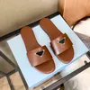Top Quality Luxos Designer Mulheres Chinelos Sandálias Sapatos Slide Verão Moda Wide Flat Flip Flops Tamanho 35-41